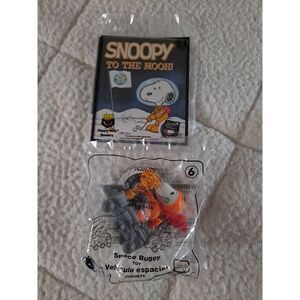 Snoopy‎ McDonald's Happy Meal Toys "To The Moon!" Book W/ Toy #6 Space Buggy